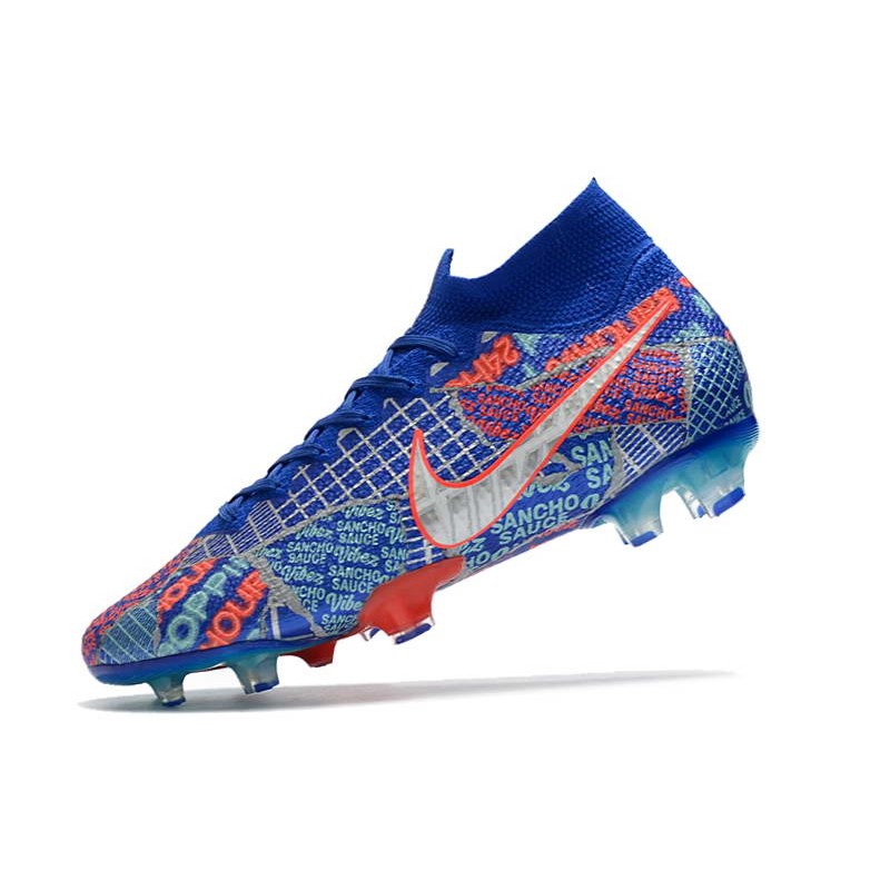 nike superfly red blue