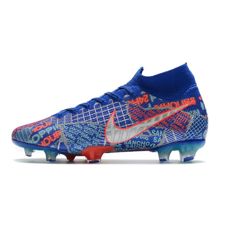 nike superfly red and blue