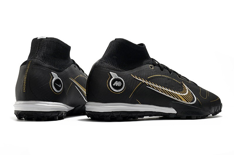 Nike Mercurial Superfly 8 Elite TF 'Shadow' - Black/Gold/Silver