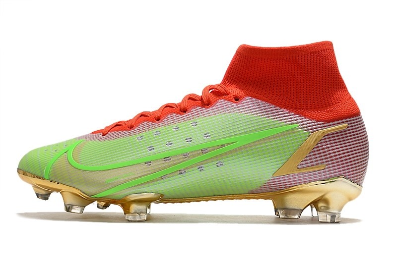 Nike Mercurial Superfly 8 Elite FG Mbappe - Green/Red/Gold