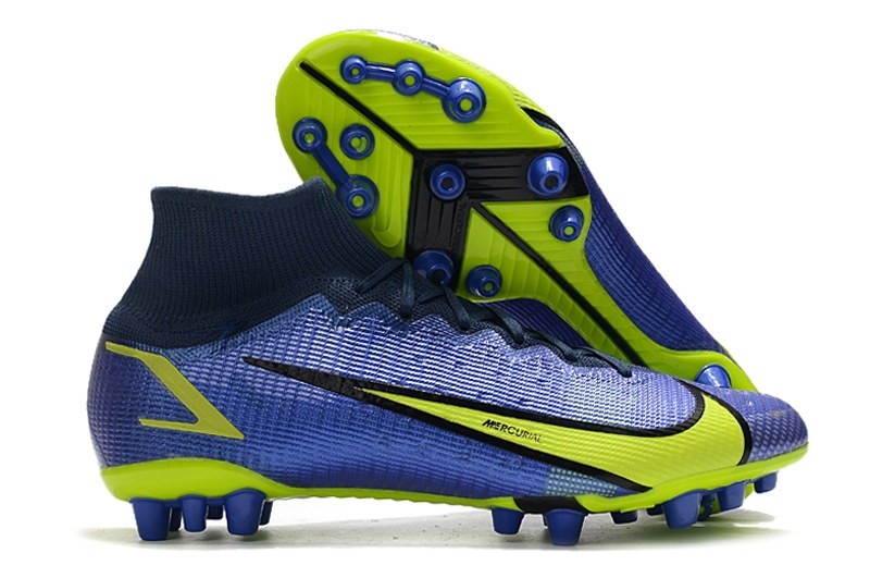 Nike Mercurial Superfly 8 Elite AG Recharge - Blue/Yellow