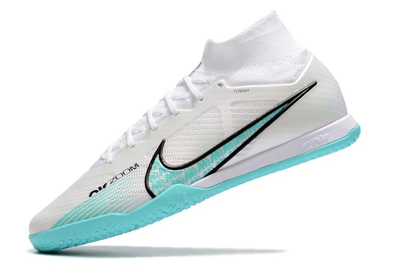 Nike Air Zoom Mercurial Superfly 9 Elite IC - White/Blue/Laser Pink