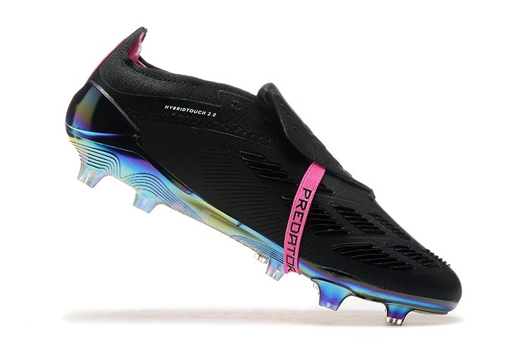 Adidas Predator Elite Foldover Tongue FG Soccer Cleats - Core Black/Pink
