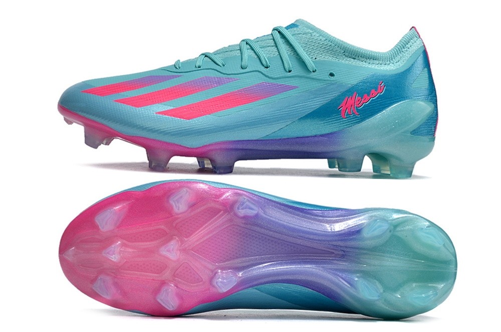 Adidas X Crazyfast.1 Messi FG Bienvenido a Miami - Aqua Blue/Pink/Purle