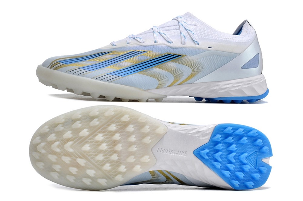 Adidas X CrazyFast.1 Messi TF Turf - Footwear White/Blue/Gold