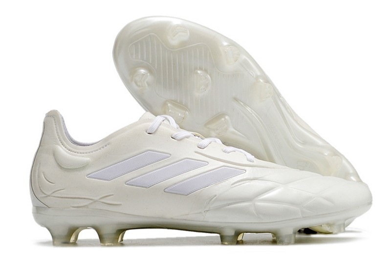 Adidas Copa Pure.1 FG Soccer Cleats Pearlized - White/Zero Metallic