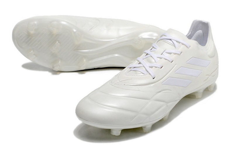 Adidas Copa Pure.1 FG Soccer Cleats Pearlized - White/Zero Metallic