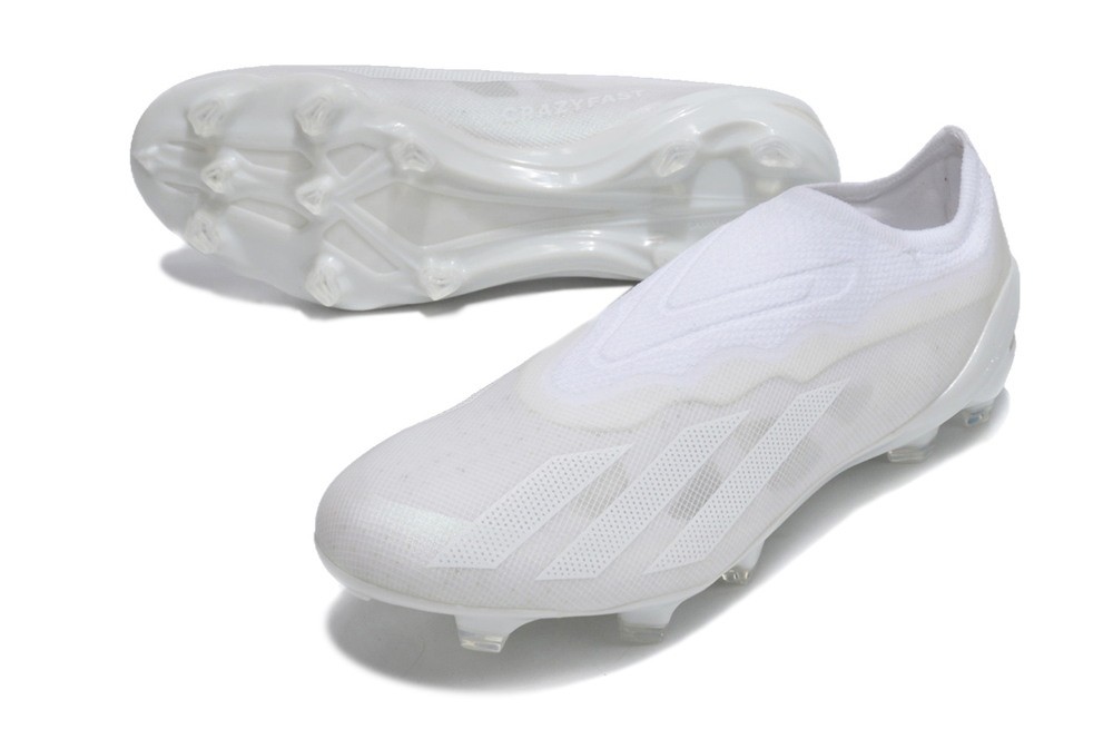 Adidas Laceless X Crazyfast.1 FG Pearlized Pack - All White