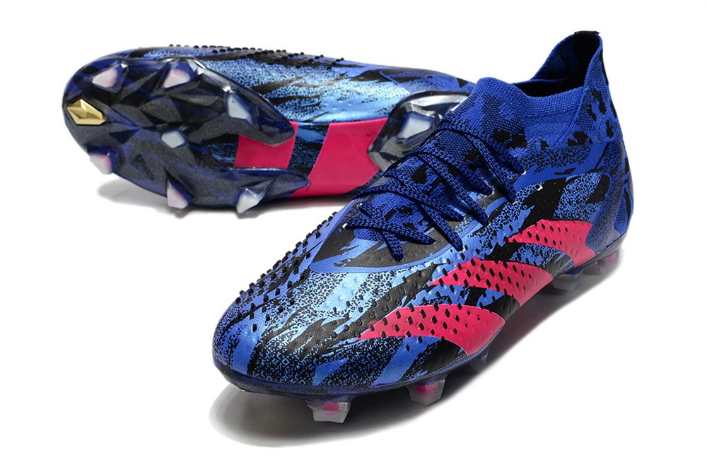 Adidas Predator Accuracy.1 FG Paul Pogba Soccer Cleats - Lucid Blue/Real Magenta/Black