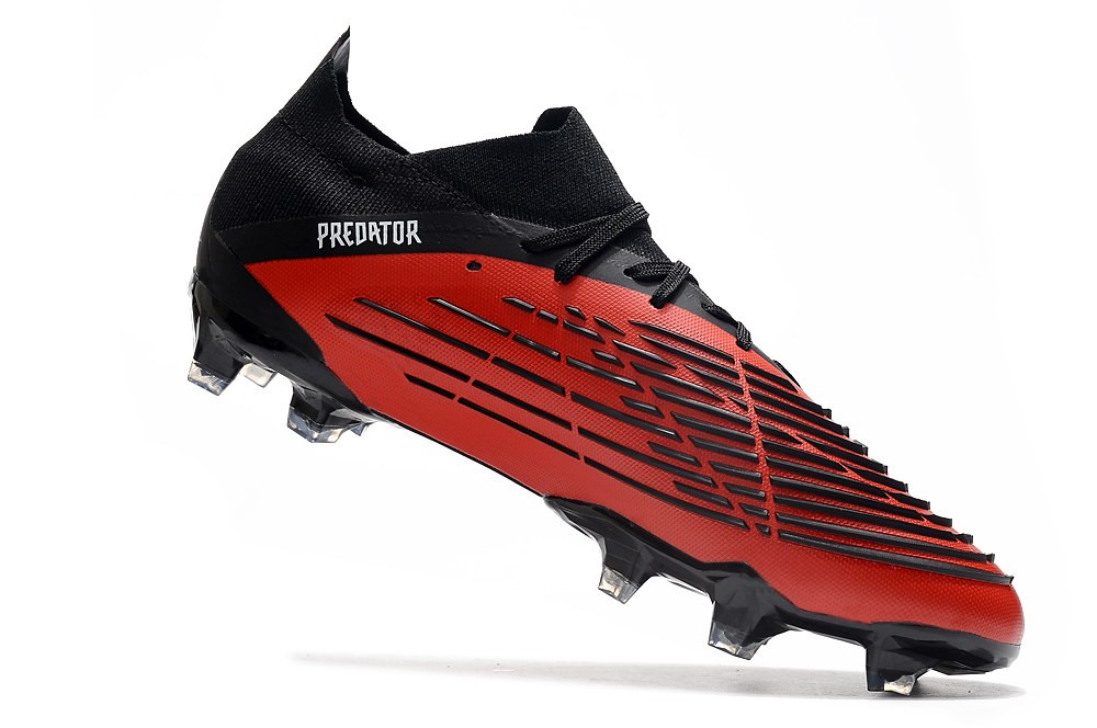 Adidas Predator Edge .1 Low FG Custom - Black/Red/White