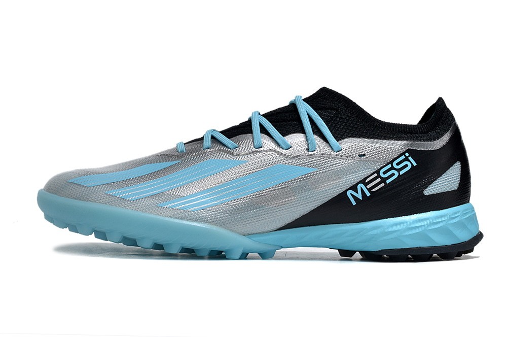 Adidas X Crazyfast Messi.1 TF Turf Infinito - Silver/Bliss Blue/Black
