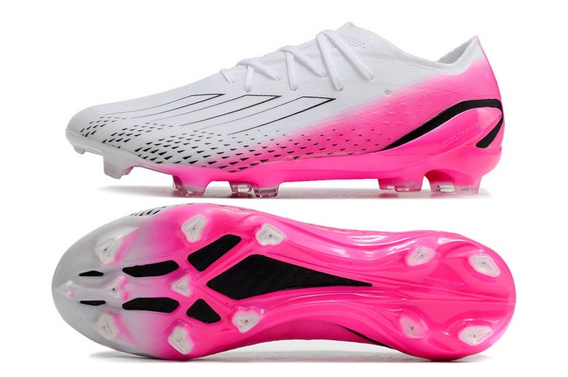 Adidas X Speedportal.1 FG Soccer Cleats - White/Pink Black