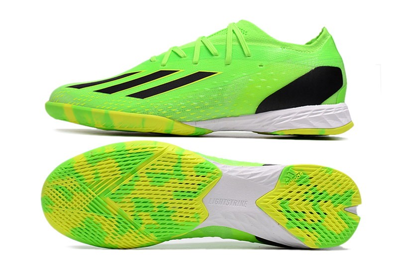 Adidas X Speedportal .1 IC Indoor Game Data Soccer Cleats - Green/Black