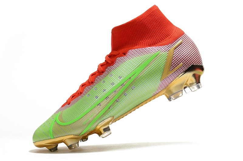 Nike Mercurial Superfly 8 Elite FG Mbappe - Green/Red/Gold