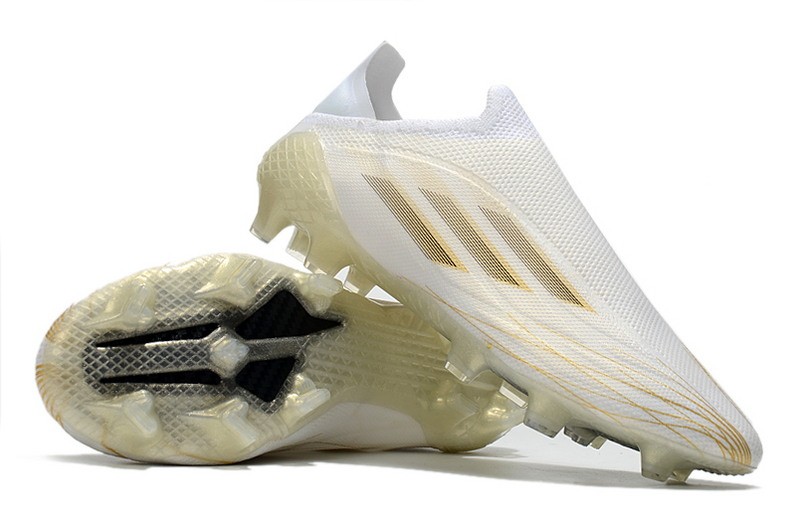 Adidas X Ghosted+ Inflight FG - White/Black/Metallic Gold