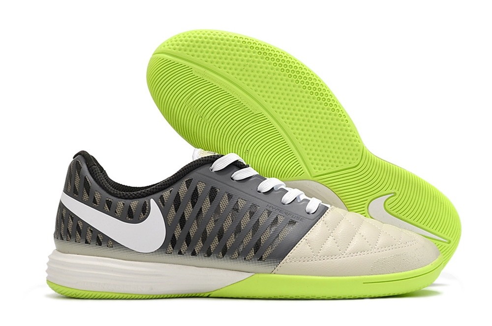 Nike Lunar Gato II IC Indoor Small Sided Pack - Grey/White/Volt