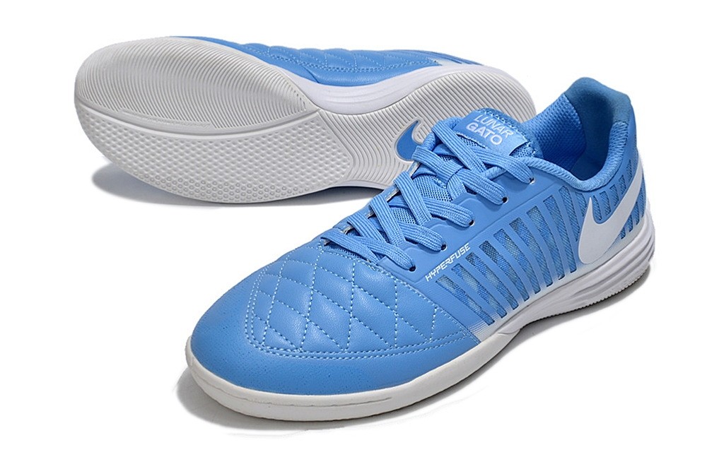 Nike Lunar Gato II IC Indoor Soccer Cleats - University Blue/White