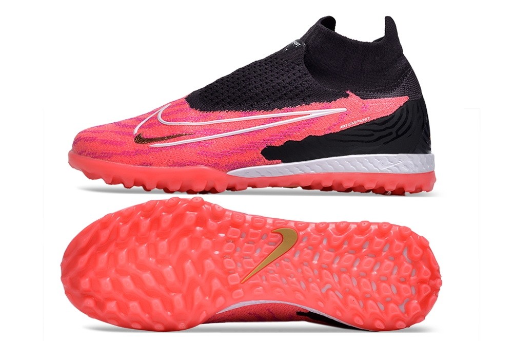 Nike Phantom GX Elite DF TF Turf Soccer Cleats - Hyper Pink/Black