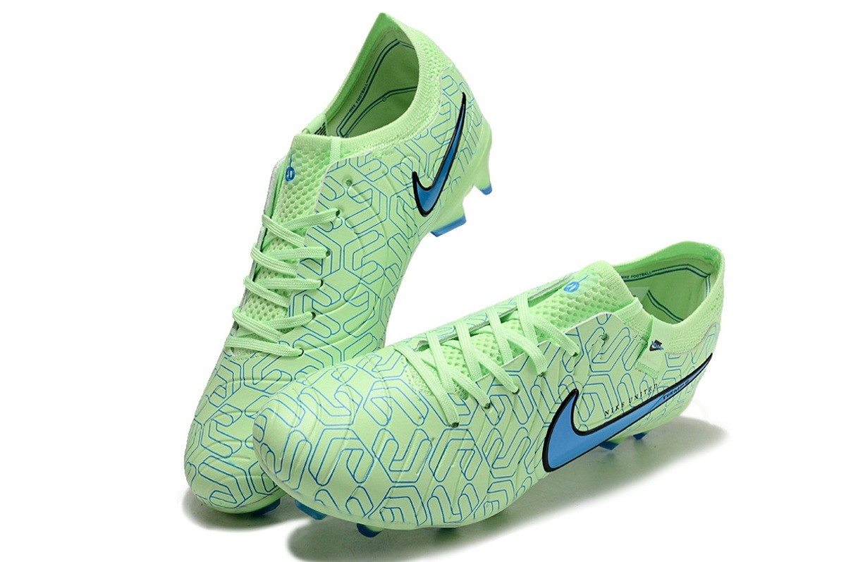 Nike Tiempo Legend 10 Elite FG Soccer Cleats - Lime Glow/Blue