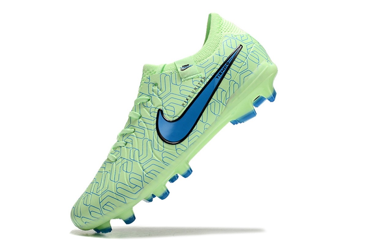 Nike Tiempo Legend 10 Elite FG Soccer Cleats - Lime Glow/Blue