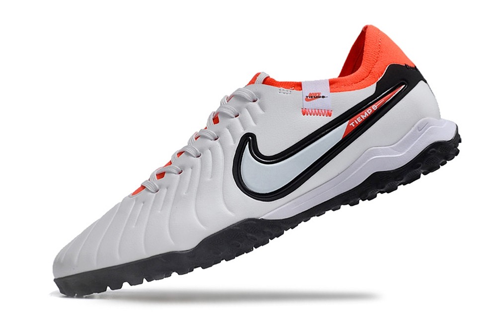 Nike Tiempo Legend 10 Pro TF Turf Soccer Cleats - White/Black/Red