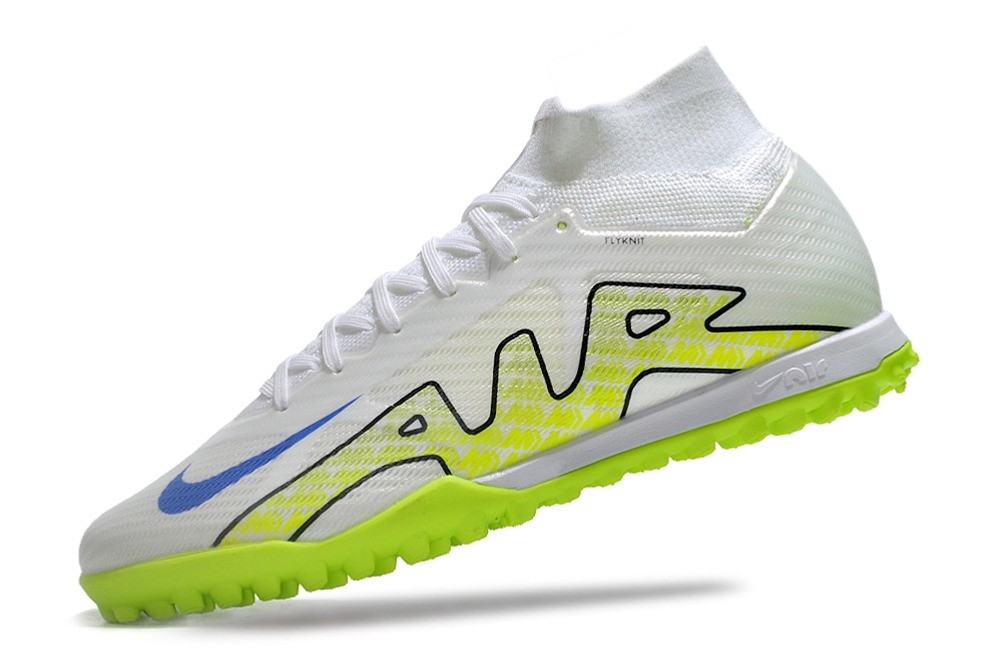 Nike Zoom Mercurial Superfly 9 Elite TF Turf - White/Green/Volt