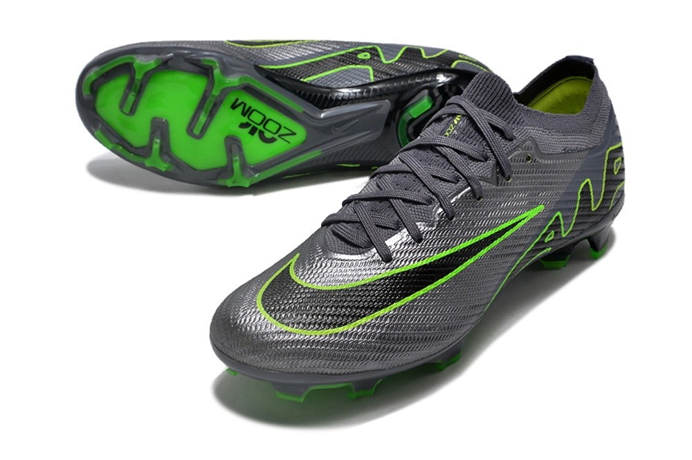 Nike Zoom Mercurial Vapor 15 Elite FG Chrome R9 - Chrome/Black/Green