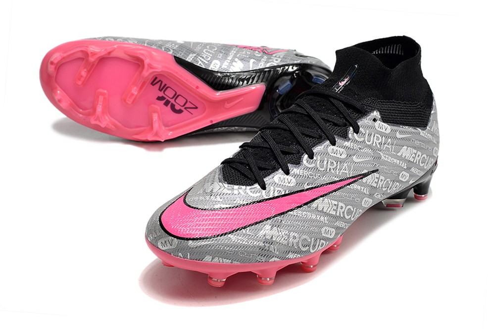 Nike Zoom Mercurial Superfly 9 Elite XXV AG - Silver/Pink