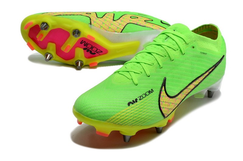 Nike Air Zoom Mercurial Vapor 15 Elite SG-Pro Player Editoin - Green/Yellow/Pink