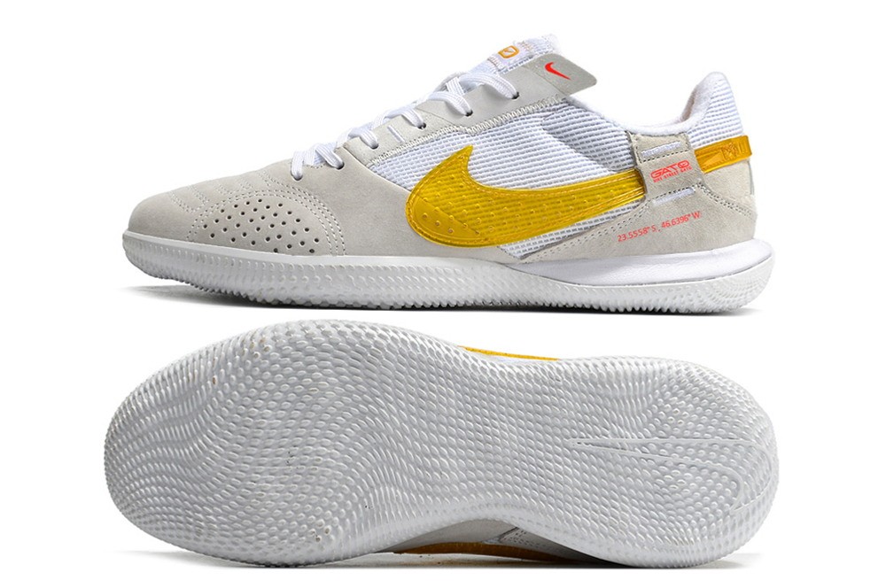 Nike Sao Paulo Streetgato IC Soccer Shoes - Summit White/Gold