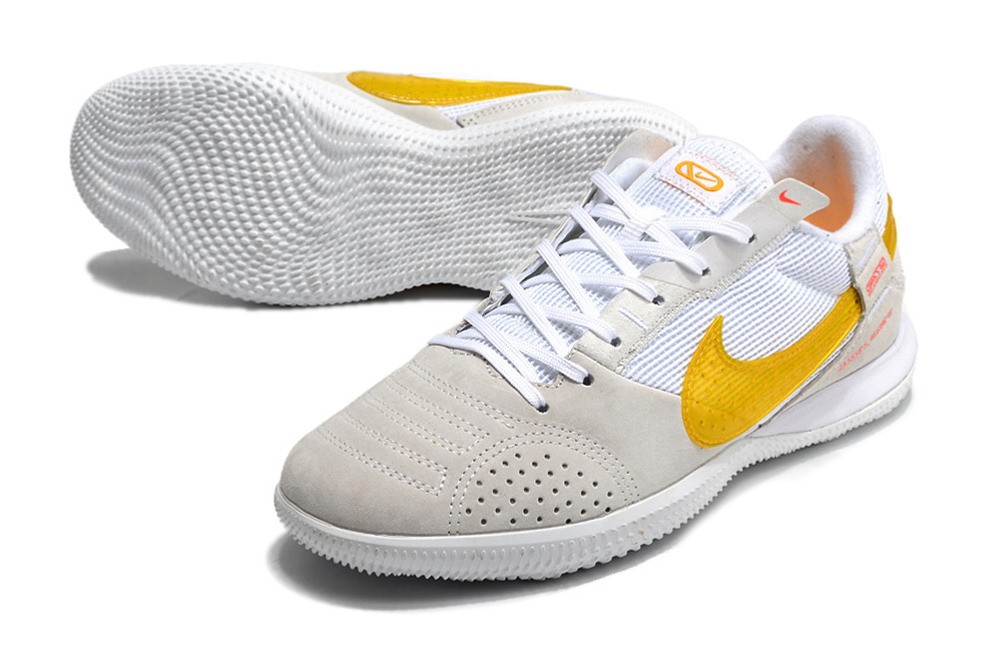 Nike Sao Paulo Streetgato IC Soccer Shoes - Summit White/Gold