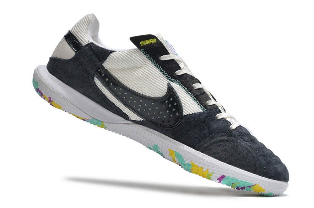 Nike Streetgato IC Indoor Soccer Shoes - Black/White/Multi-Color