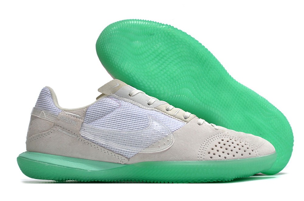 Nike Streetgato IC Indoor Soccer Shoes - Off White/Green