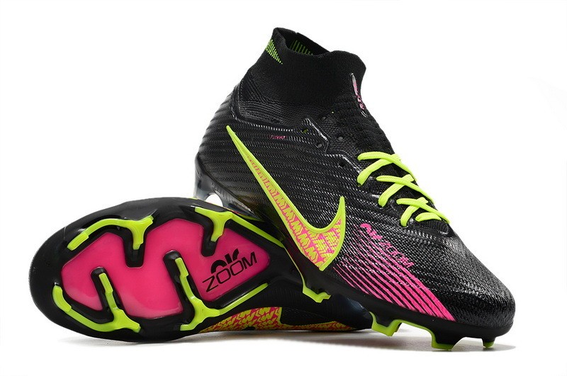 Nike Air Zoom Mercurial Superfly 9 Elite FG - Black/Pink/Yellow