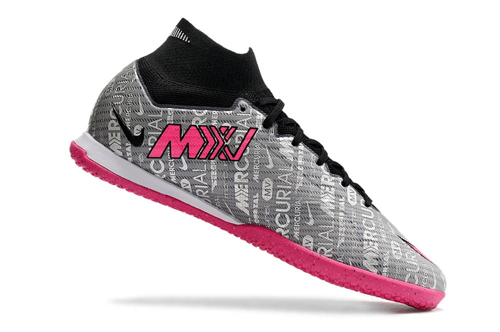 Nike Zoom Mercurial Superfly 9 IC Indoor XXV - Metallic Silver/Hyper Pink/Black