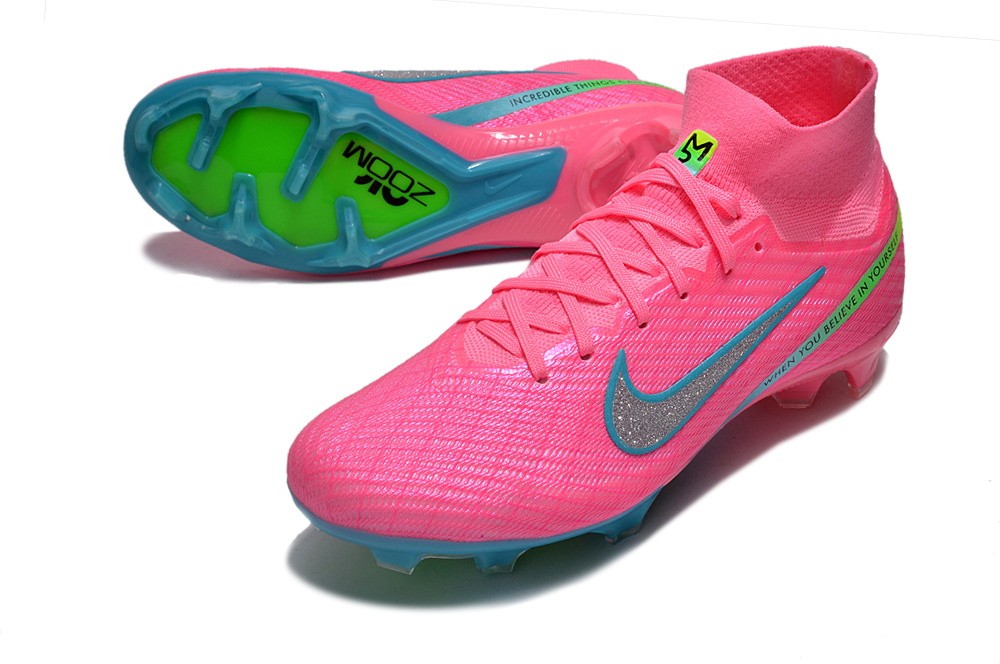 Nike Zoom Mercurial Superfly 9 Marcus Rashford Signature Elite FG - Pink/Blue/Green