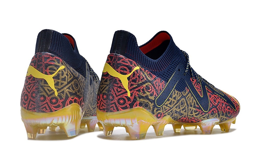 Puma Future Ultimate FG/AG Dream Factory Soccer Cleats - Persian Blue/Fire Orchid/Gold