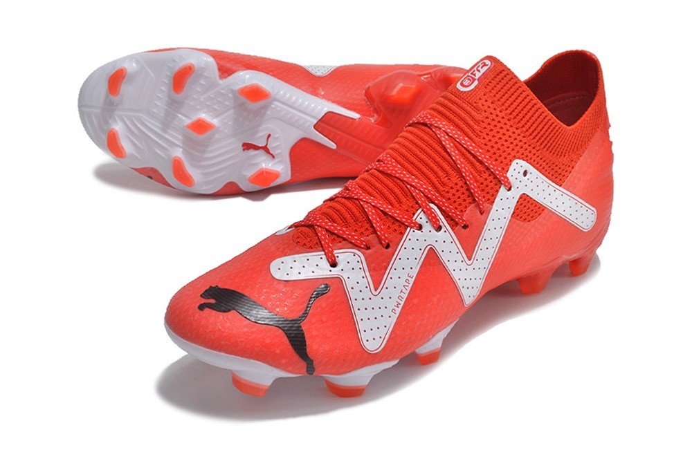 Puma Future Ultimate FG/AG Soccer Cleats - Red/White/Black