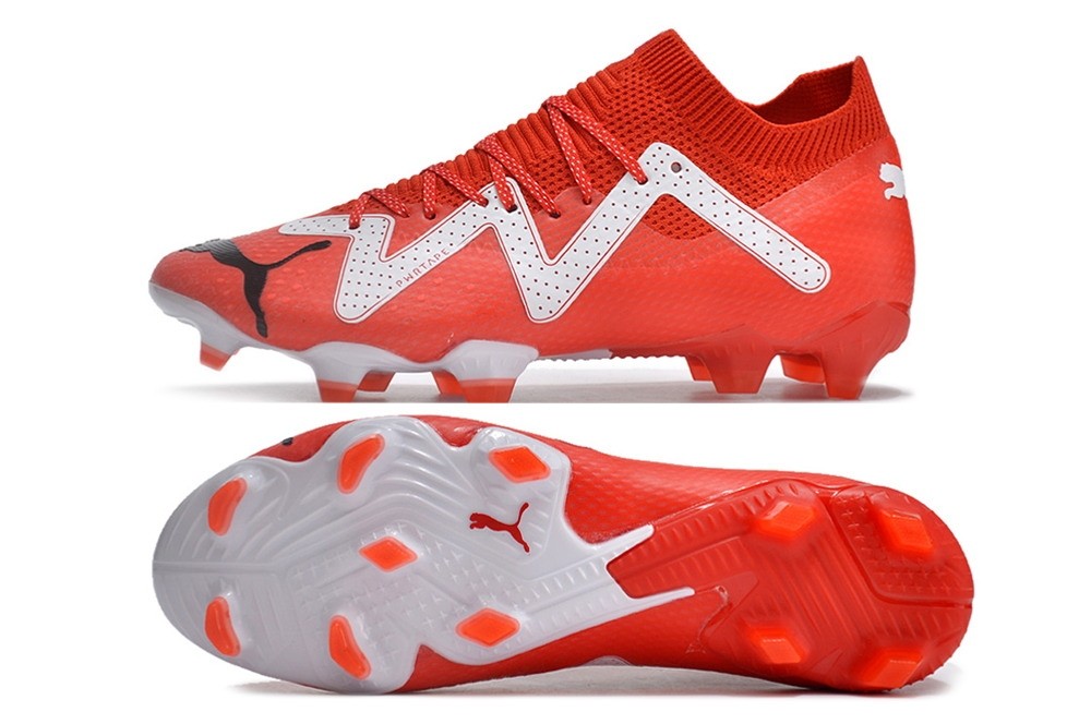 Puma Future Ultimate FG/AG Soccer Cleats - Red/White/Black