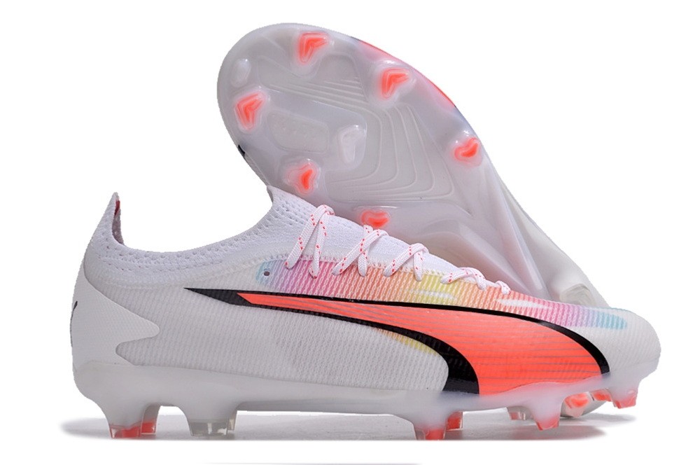 Puma Ultra Ultimate FG/AG Breakthrough Pack - White/Red/Fire Orchid
