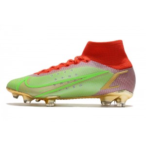 Nike Mercurial Superfly 8 Elite FG Mbappe - Green / Red / Gold