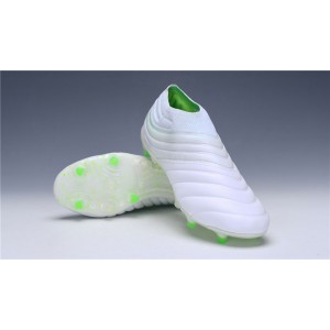 Adidas Copa 19+ FG - White / Solar Lime / White