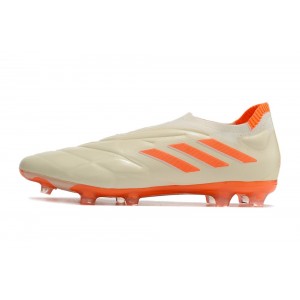 Adidas Copa Pure+ Laceless FG Heatspawn Pack - White/Orange