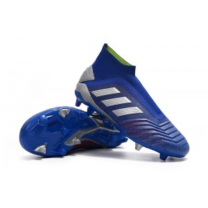 Adidas Kids Predator 19+ FG - Bold Blue / Silver Metallic / Football Blue