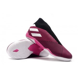 Adidas Nemeziz 19.3 Laceless IC Hard Wired - Shock Pink / Black / White