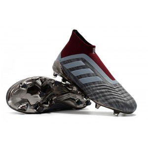 Adidas Pogba Predator Kids 18+ FG - Red / Grey / Silver Metallic
