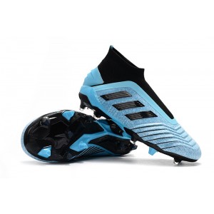 Adidas Predator 19+ FG - Black / Blue / Black