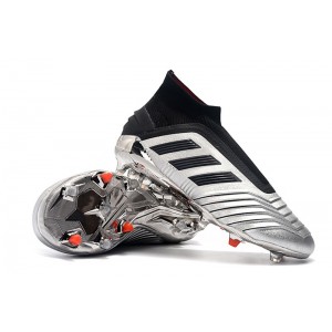 Adidas Predator 19+ FG '302 Redirect Pack' - Silver Metallic / Black / Hi Res Red