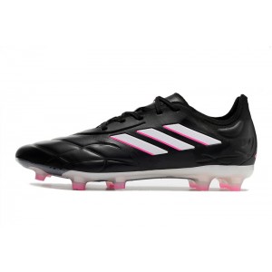Adidas Copa Pure.1 FG Soccer Cleats - Black/Shock Pink