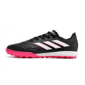 Adidas Copa Pure.3 TF Soccer Cleats - Core Black/Zero Metallic/Shock Pink